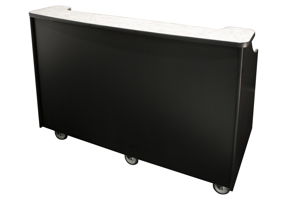 Perlick MOBS-66TE-S - Tobin Ellis Signature Series 66" Mobile Bar with Sink, Ice Chest and Wheels