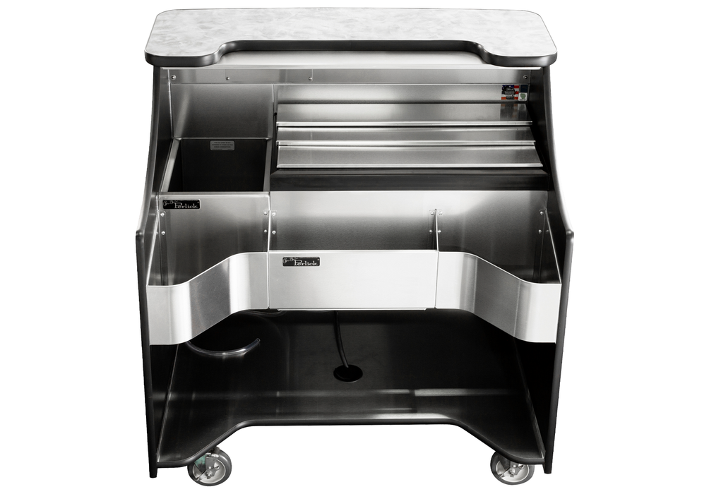 Perlick MOBS-42TE - Tobin Ellis Signature Series 42" Mobile Bar with Ice Chest and Wheels